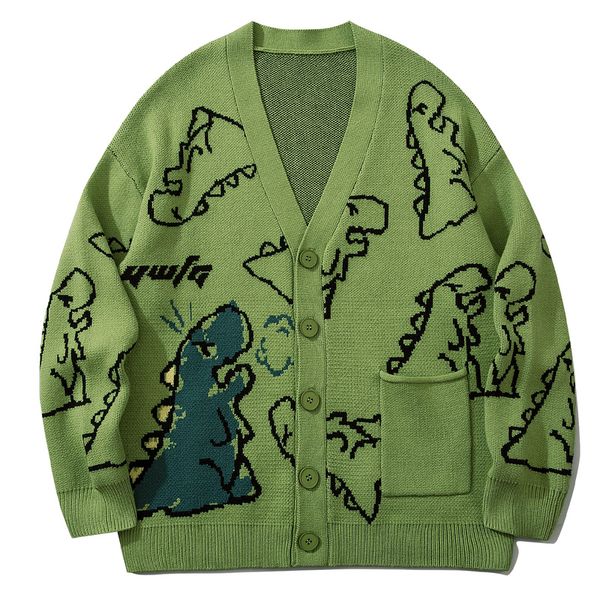 men s sweaters lacible dinosaur graffiti pattern knit cardigan men women streetwear harajuku casual loose knitted 220909, White;black
men s sweaters lacible dinosaur graffiti pattern knit cardigan men women streetwear harajuku casual loose knitted 220909, White;black