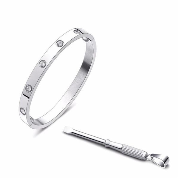 titanium steel love bracelets silver rose gold bangles women men screw screwdriver bracelet couple jewelry with box set shipp294o, Black
titanium steel love bracelets silver rose gold bangles women men screw screwdriver bracelet couple jewelry with box set shipp294o, Black