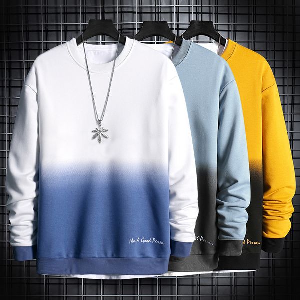 men s hoodies sweatshirts sports long sleeve round neck loose large size male casual 220909, Black
men s hoodies sweatshirts sports long sleeve round neck loose large size male casual 220909, Black