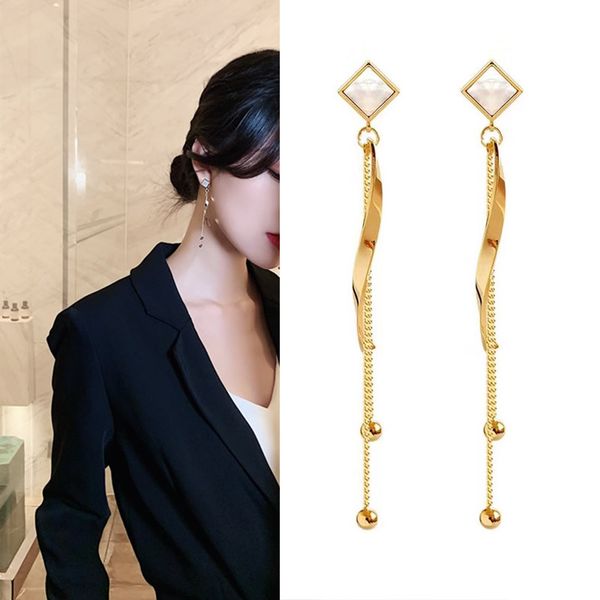 designer jewelry earrings dangle 925 silver needle geometric square stud with long twist shape temperament tassel personality simple
designer jewelry earrings dangle 925 silver needle geometric square stud with long twist shape temperament tassel personality simple