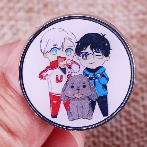 other fashion accessories bl anime yuri on ice enamel pin victor nikiforov yuri katsuki badge brooch backpack decoration jewelry, Silver
other fashion accessories bl anime yuri on ice enamel pin victor nikiforov yuri katsuki badge brooch backpack decoration jewelry, Silver