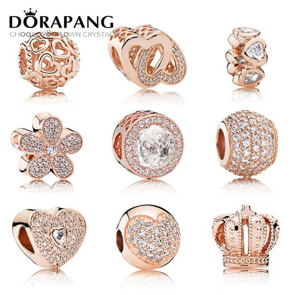 dorapang 100% 925 sterling silver rose gold clear cz pan charm bead collocation bracelet diy for jewelry factory whole289u, Black
dorapang 100% 925 sterling silver rose gold clear cz pan charm bead collocation bracelet diy for jewelry factory whole289u, Black