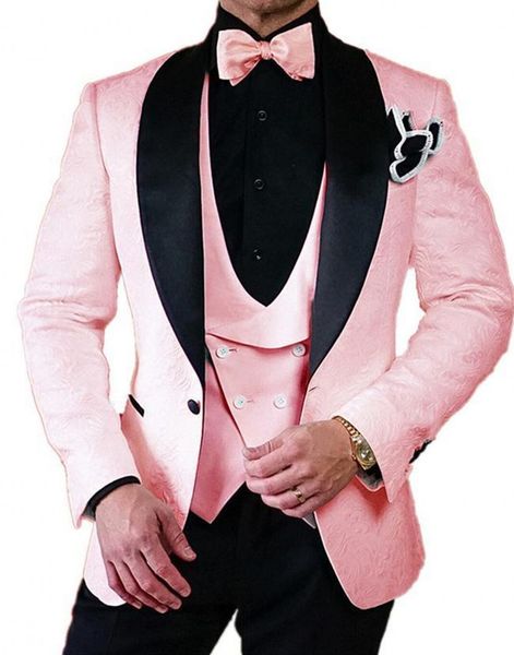 pink butterfly jacquard groom tuxedos embossed three-dimensional pattern men's blazer wedding dress prom clothing multi-color optional, Black;gray
pink butterfly jacquard groom tuxedos embossed three-dimensional pattern men's blazer wedding dress prom clothing multi-color optional, Black;gray