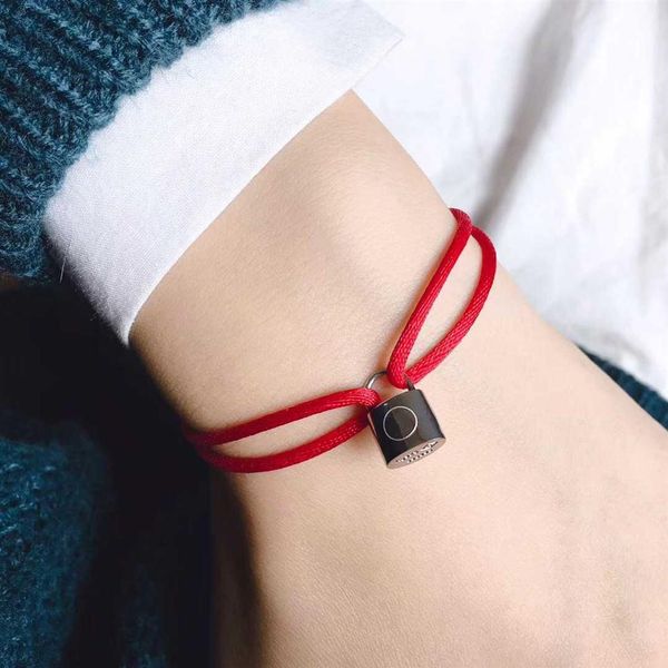 316l titanium steel black rope and red rope with silver padlock for women charm bracelet jewelry gift ps8228320l, Golden;silver
316l titanium steel black rope and red rope with silver padlock for women charm bracelet jewelry gift ps8228320l, Golden;silver