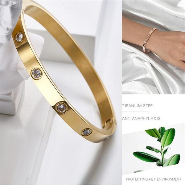 2021 new style silver rose 18k gold 316l stainless steel screw bangle bracelet with screwdriver and original dust bag screws never lose268x, Black
2021 new style silver rose 18k gold 316l stainless steel screw bangle bracelet with screwdriver and original dust bag screws never lose268x, Black