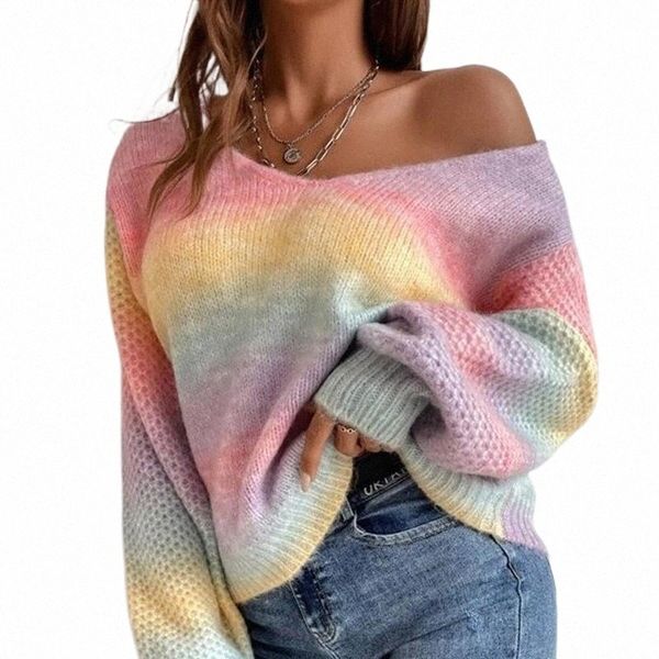 women's sweaters women's sweaters elegant v neck long sleeve loose sweater autumn winter casual rainbow print pullover women fash, White;black
women's sweaters women's sweaters elegant v neck long sleeve loose sweater autumn winter casual rainbow print pullover women fash, White;black