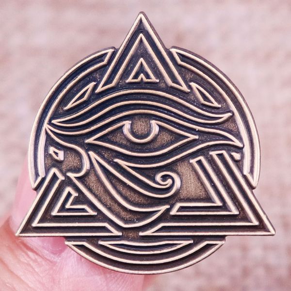 other fashion accessories ancient egyptian symbol eye of horus in triangle enamel pin retro badge brooch backpack decoration jewelry, Silver
other fashion accessories ancient egyptian symbol eye of horus in triangle enamel pin retro badge brooch backpack decoration jewelry, Silver