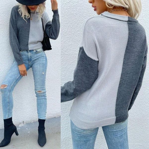 women's sweaters women's sweaters autumn round neck contrast color sweater with loose pullover sweaterwomen's p9uc#, White;black
women's sweaters women's sweaters autumn round neck contrast color sweater with loose pullover sweaterwomen's p9uc#, White;black