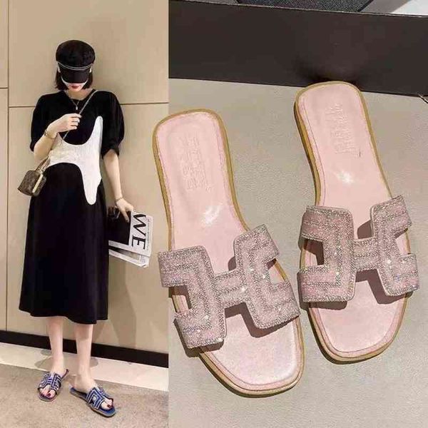 women beach slippers shoes sandals female outdoor slides summer korean version fashion pearl flash diamond 7pdx, Black
women beach slippers shoes sandals female outdoor slides summer korean version fashion pearl flash diamond 7pdx, Black