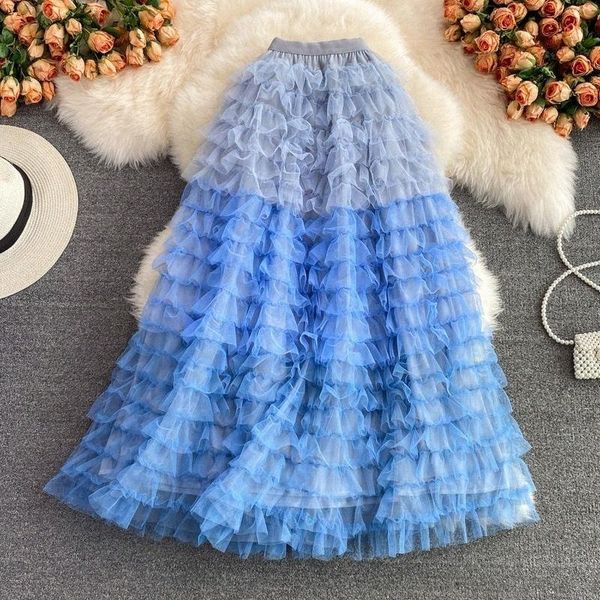 skirts skirts truerolory casual pleated tulle mesh long skirt women high waist gradient layer cascading ruffles midi faldas female clothings, Black
skirts skirts truerolory casual pleated tulle mesh long skirt women high waist gradient layer cascading ruffles midi faldas female clothings, Black