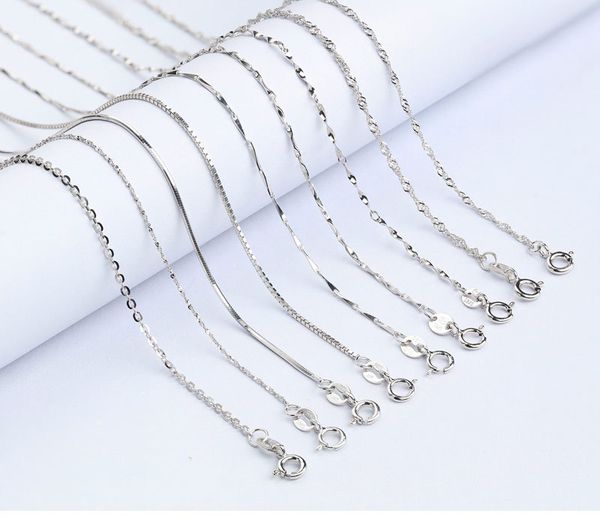 solid 925 sterling silver snake box link chain lobster clasp necklace fit pendant in bulk wholesale 45cm
solid 925 sterling silver snake box link chain lobster clasp necklace fit pendant in bulk wholesale 45cm