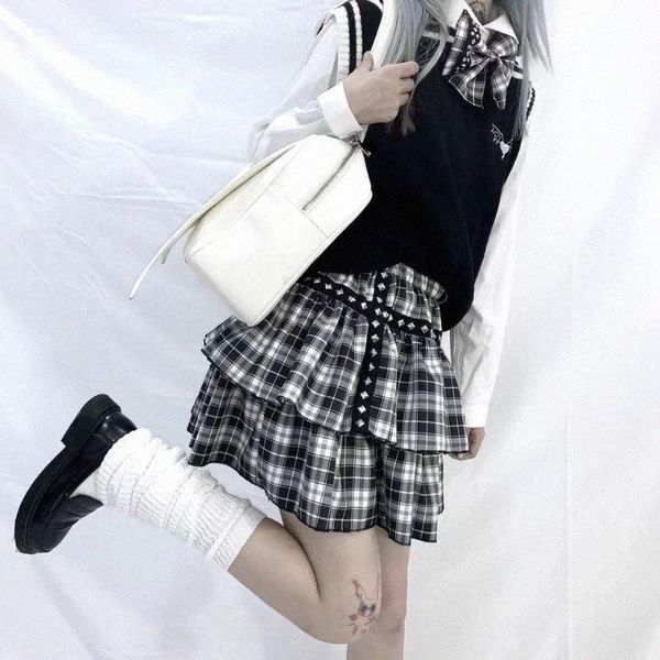 skirts skirts gothic skirt women white/black plaid rivet punk style double layer high waist ball gown mini america femaleskirts d4yz#
skirts skirts gothic skirt women white/black plaid rivet punk style double layer high waist ball gown mini america femaleskirts d4yz#