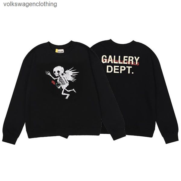 men's women's hoodies sweatshirts gary dept angel skeleton wings rose gilt printing american sweater, Black
men's women's hoodies sweatshirts gary dept angel skeleton wings rose gilt printing american sweater, Black