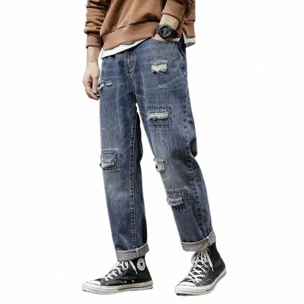 men's jeans men's jeans 2021 ripped trousers harajuku korean version chao brand straight tube loose large casual pants wear n7y7#, Blue
men's jeans men's jeans 2021 ripped trousers harajuku korean version chao brand straight tube loose large casual pants wear n7y7#, Blue