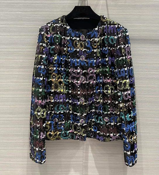 women's wool & blends new european and american women's wear for winter 2022 long sleeve single breasted colored heavy sequins fas, Black
women's wool & blends new european and american women's wear for winter 2022 long sleeve single breasted colored heavy sequins fas, Black