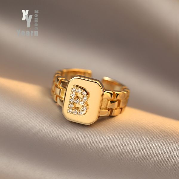 2021 new design metal chain b or g letter opening golden rings korean fashion jewelry party gothic girl's luxury rings for woman, Golden;silver
2021 new design metal chain b or g letter opening golden rings korean fashion jewelry party gothic girl's luxury rings for woman, Golden;silver