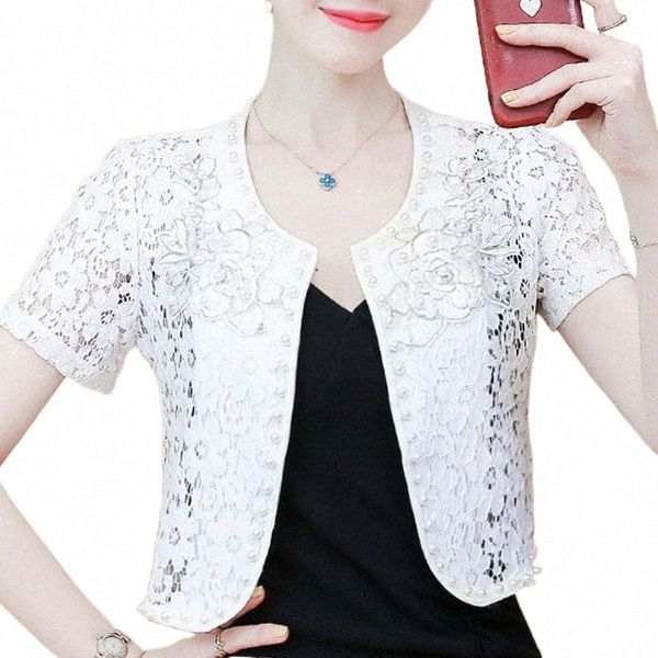women's blouses & shirts blusas mujer de moda 2021 blouse women short sleeve summer shirt beading hollow lace 3xl 4xl plus size d108 wo, White
women's blouses & shirts blusas mujer de moda 2021 blouse women short sleeve summer shirt beading hollow lace 3xl 4xl plus size d108 wo, White