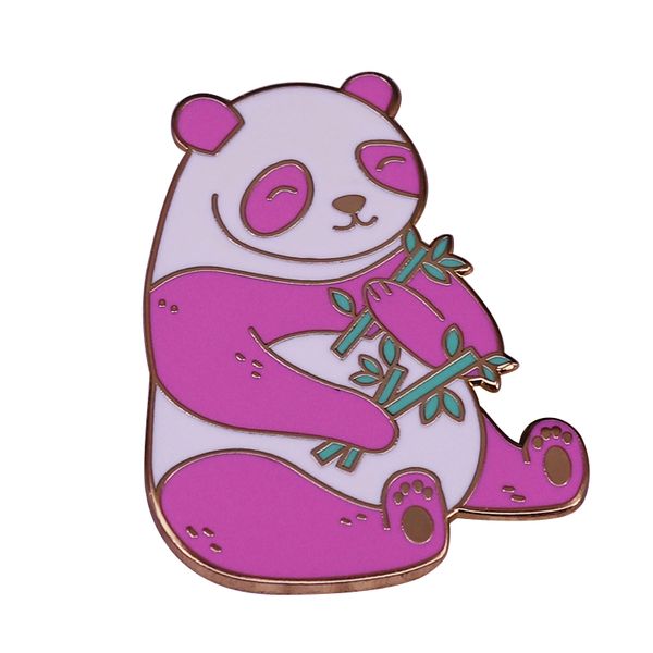 other fashion accessories pink panda bear eat bamboo hard enamel pin kawaii wildlife animal brooch, Silver
other fashion accessories pink panda bear eat bamboo hard enamel pin kawaii wildlife animal brooch, Silver