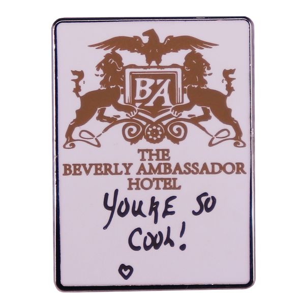 other fashion accessories the beverly ambassador l enamel pin you are so cool brooch movie badge clothes hat backpack decoration jewelry acc, Silver
other fashion accessories the beverly ambassador l enamel pin you are so cool brooch movie badge clothes hat backpack decoration jewelry acc, Silver