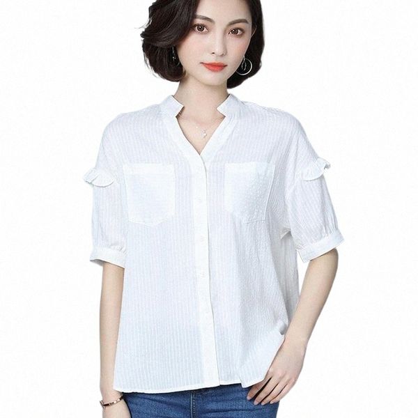 women's blouses & shirts woman blouse shirt 20% perspective 2021 summer casual loose plus size womans blouses shirts white/gray women&
women's blouses & shirts woman blouse shirt 20% perspective 2021 summer casual loose plus size womans blouses shirts white/gray women&