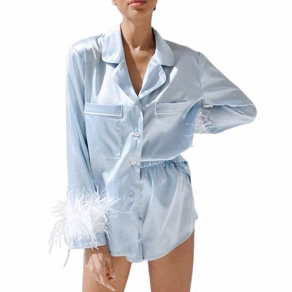 women's tracksuits women's tracksuits women pajamas set spring lapel and shorts suits lingerie two piece silk satin female casual, Gray
women's tracksuits women's tracksuits women pajamas set spring lapel and shorts suits lingerie two piece silk satin female casual, Gray