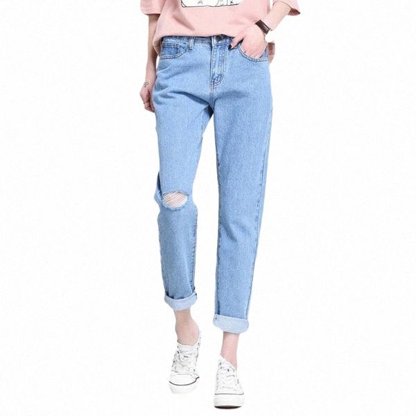 women's jeans women's jeans spring summer boyfriend style loose denim high waist ninth with hole on knee women thin pants feminino, Blue
women's jeans women's jeans spring summer boyfriend style loose denim high waist ninth with hole on knee women thin pants feminino, Blue