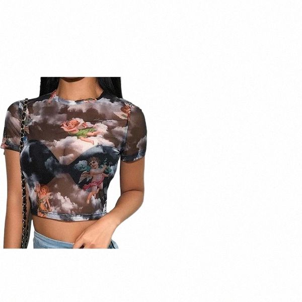 women's t-shirt women's t-shirt women short sleeve turtleneck crop angel cupid print sheer mesh t1gl#, White
women's t-shirt women's t-shirt women short sleeve turtleneck crop angel cupid print sheer mesh t1gl#, White