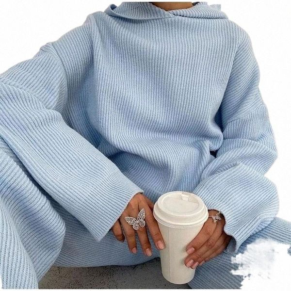 women's tracksuits women knitted 2 piece set casual solid long sleeve hooded sweatshirt wide-legged elastic waist pants suit tracksuit, Gray
women's tracksuits women knitted 2 piece set casual solid long sleeve hooded sweatshirt wide-legged elastic waist pants suit tracksuit, Gray