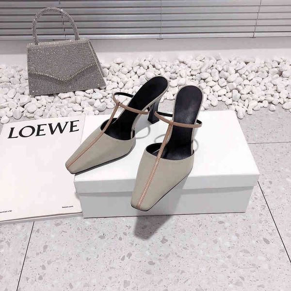 slippers spring and summer fashion temperament baotou high-heeled slippers sandals french muller shoes women's heel less lazy, Black
slippers spring and summer fashion temperament baotou high-heeled slippers sandals french muller shoes women's heel less lazy, Black