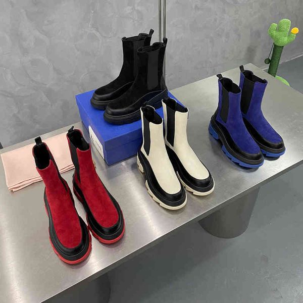 boots wind thick soled martin boots women's fashion color matching chelsea in autumn and winter sleeve elastic, Black
boots wind thick soled martin boots women's fashion color matching chelsea in autumn and winter sleeve elastic, Black