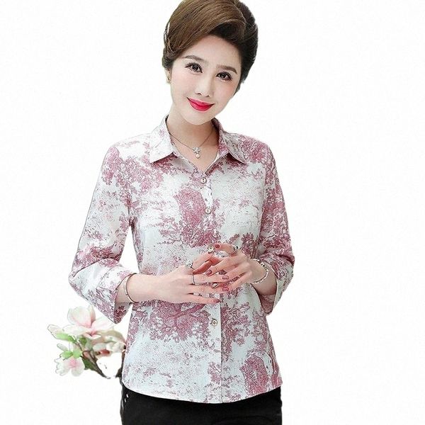 women's blouses & shirts women printed shirt 2021 spring three quarter sleeve turn-down collar lady floral chiffon blouse women's, White
women's blouses & shirts women printed shirt 2021 spring three quarter sleeve turn-down collar lady floral chiffon blouse women's, White