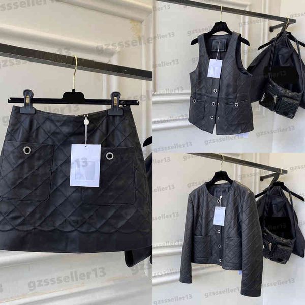 leather three-piece set luxury womenstwo pieces dress sheepskin crew neck jacket and cardigan vest with skirt suit designer women clothing 0, White
leather three-piece set luxury womenstwo pieces dress sheepskin crew neck jacket and cardigan vest with skirt suit designer women clothing 0, White