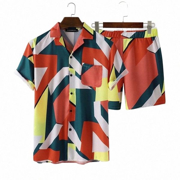 men's tracksuits incerun summer fashion men sets printed short sleeve 2020 lapel shirt casual shorts beach men hawaiian suit 2 pieces s, Gray
men's tracksuits incerun summer fashion men sets printed short sleeve 2020 lapel shirt casual shorts beach men hawaiian suit 2 pieces s, Gray