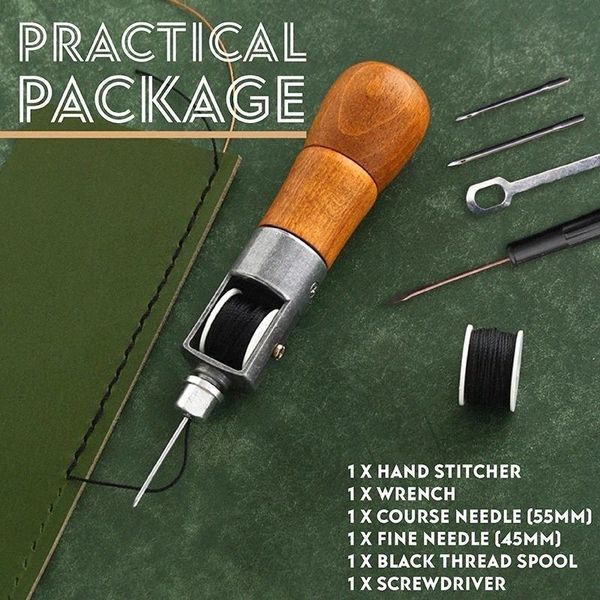 sewing notions & tools wood handle leather sewing awl kit hand stitcher professional handmade machine lock stitching tool tp notions & tools, Black
sewing notions & tools wood handle leather sewing awl kit hand stitcher professional handmade machine lock stitching tool tp notions & tools, Black