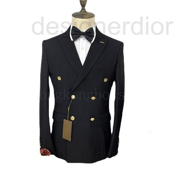 men's suits & blazers designer two-piece suit gold double row button flat lapel large light business seasons ws5y, White;black
men's suits & blazers designer two-piece suit gold double row button flat lapel large light business seasons ws5y, White;black