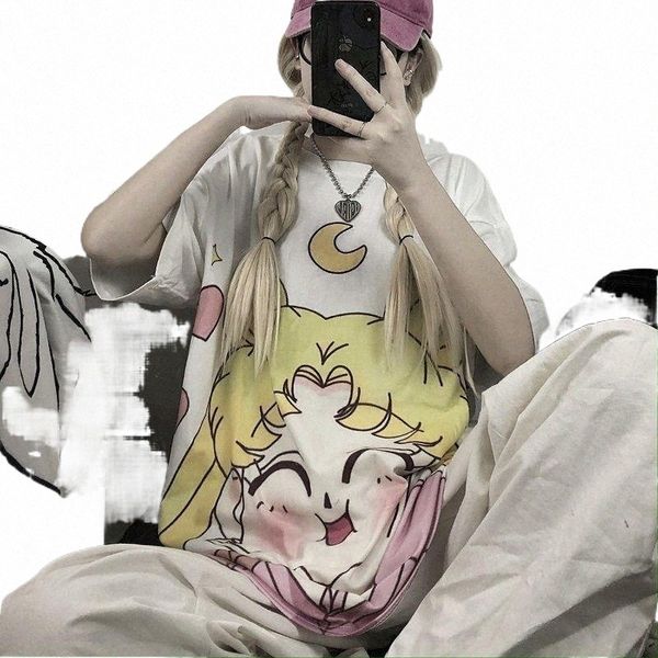 women's t-shirt women's t-shirt summer short-sleeved female student cute korean loose harajuku n1lv#, White
women's t-shirt women's t-shirt summer short-sleeved female student cute korean loose harajuku n1lv#, White
