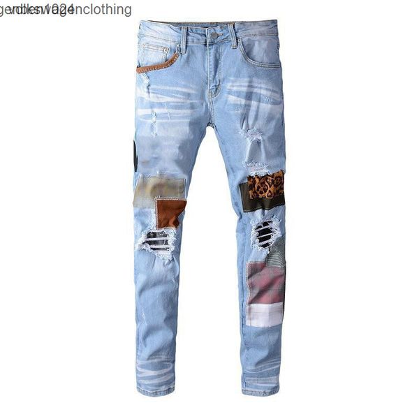 men's jeans for men jeans skinny straight slim hip hop ripped street wear motorcycle biker jean pants size 28-40, Blue
men's jeans for men jeans skinny straight slim hip hop ripped street wear motorcycle biker jean pants size 28-40, Blue