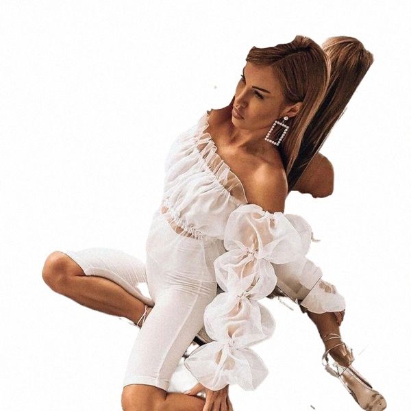 women's blouses & shirts women blouses elegant mesh sheer ruffle sleeve shirt long transparent short blouse slash neck ladies women�, White
women's blouses & shirts women blouses elegant mesh sheer ruffle sleeve shirt long transparent short blouse slash neck ladies women�, White
