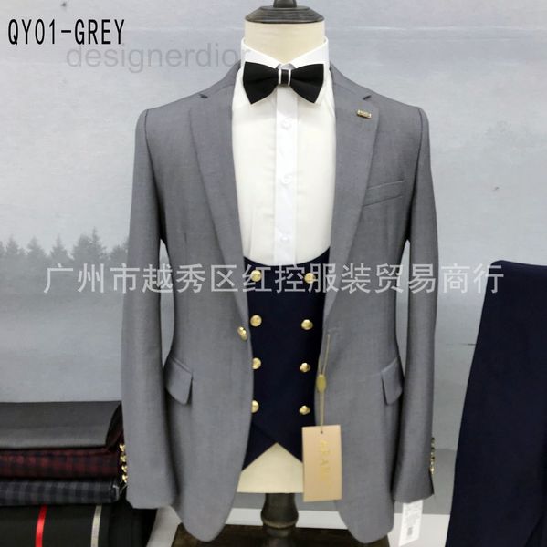 men's suits & blazers designer men suit dress formal jacket vest trouser, White;black
men's suits & blazers designer men suit dress formal jacket vest trouser, White;black