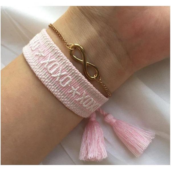 sweet pink bracelet women fabric friendship bracelets super cute washable bracelet with tassels and adjustable sizes for men wom218v, Golden;silver
sweet pink bracelet women fabric friendship bracelets super cute washable bracelet with tassels and adjustable sizes for men wom218v, Golden;silver
