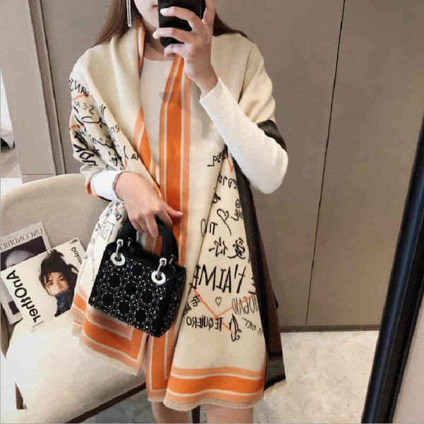 classic style autumn and 2022 new cashmere like love orange scarf women's tassel shawl purpose lazy versatile long, Blue;gray
classic style autumn and 2022 new cashmere like love orange scarf women's tassel shawl purpose lazy versatile long, Blue;gray