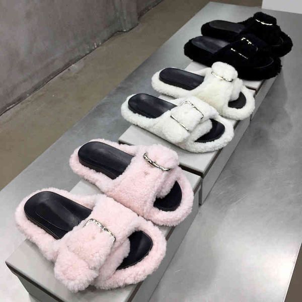 slippers flat bottomed woolen slippers for women to wear korean version of fashion comfort leisure home flat heel lazy drag tide, Black 
slippers flat bottomed woolen slippers for women to wear korean version of fashion comfort leisure home flat heel lazy drag tide, Black