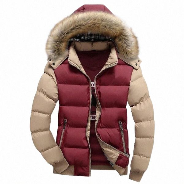 men's down & parkas 15 color fashion brand winter men's down jacket with fur hood hat slim men outwear coat casual thick mens down, Black
men's down & parkas 15 color fashion brand winter men's down jacket with fur hood hat slim men outwear coat casual thick mens down, Black