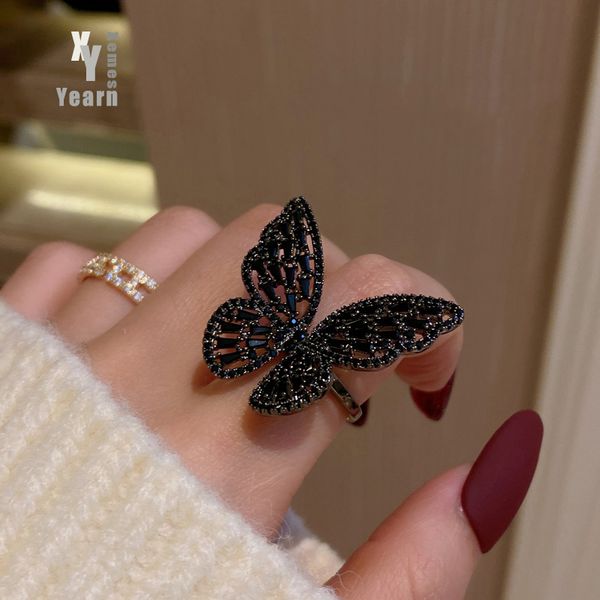 mysterious black crystal butterfly rings korean fashion jewelry party gothic girl's exaggerated accessories for woman 2021, Golden;silver
mysterious black crystal butterfly rings korean fashion jewelry party gothic girl's exaggerated accessories for woman 2021, Golden;silver