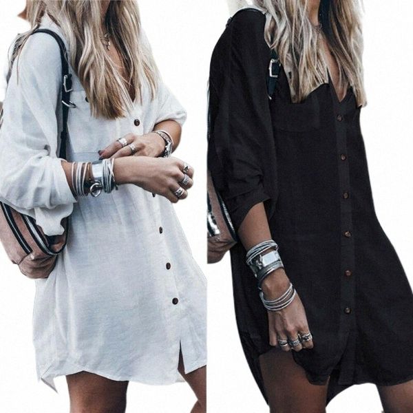 women's blouses & shirts women streetwear long blouses beach cover up button blusas shirts short mini dress sunscreen blouse white blac
women's blouses & shirts women streetwear long blouses beach cover up button blusas shirts short mini dress sunscreen blouse white blac