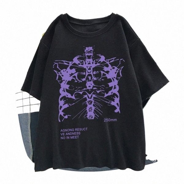 women's t-shirt women's t-shirt hip hop summer short sleeve streetwear skeleton print vintage clothes tshirt shirt diary punk over, White
women's t-shirt women's t-shirt hip hop summer short sleeve streetwear skeleton print vintage clothes tshirt shirt diary punk over, White
