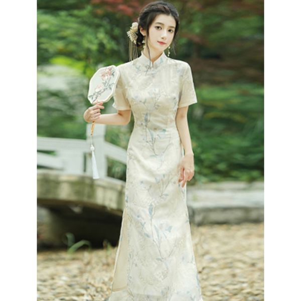 women's costume chinese-style dresses high-end embroidery improved skirt daily elegant fairy spring cheongsam retro dress, Black;red
women's costume chinese-style dresses high-end embroidery improved skirt daily elegant fairy spring cheongsam retro dress, Black;red