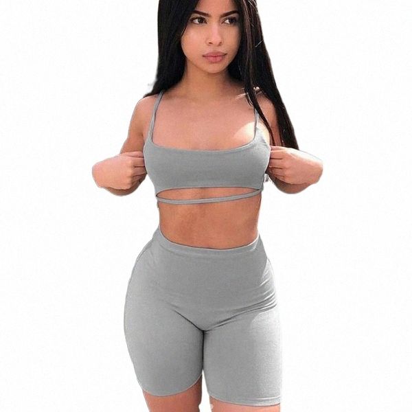 women's tracksuits summer women cropped navel short vest five pants shorts suit fashion casual outfits sets women's tracksuits y6, Gray
women's tracksuits summer women cropped navel short vest five pants shorts suit fashion casual outfits sets women's tracksuits y6, Gray