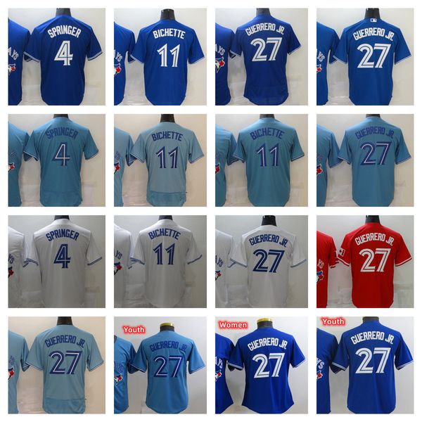 2022 new baseball jersey 4 george springer 11 bo bichette 27 vladimir guerrero jr. blank jerseys men women youth, Blue;black
2022 new baseball jersey 4 george springer 11 bo bichette 27 vladimir guerrero jr. blank jerseys men women youth, Blue;black