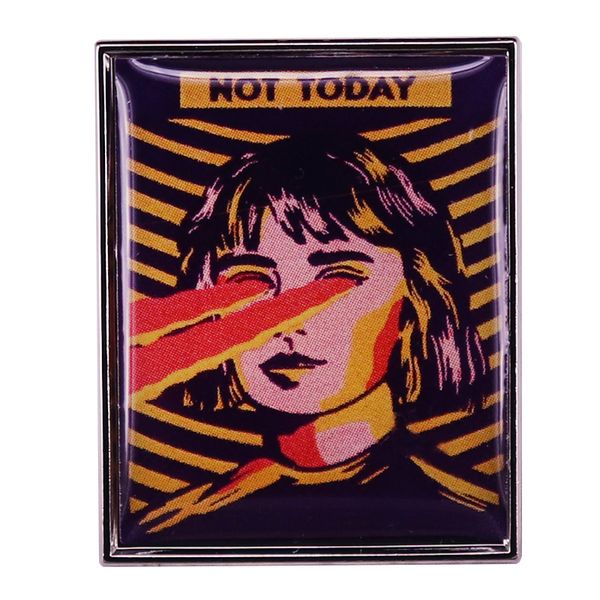 other fashion accessories not today retro poster enamel pin backpack pins badge brooch jewelry gifts, Silver
other fashion accessories not today retro poster enamel pin backpack pins badge brooch jewelry gifts, Silver